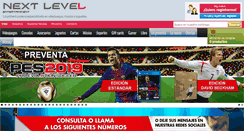 Desktop Screenshot of nextlevel.com.pe