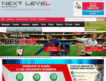 Tablet Screenshot of nextlevel.com.pe